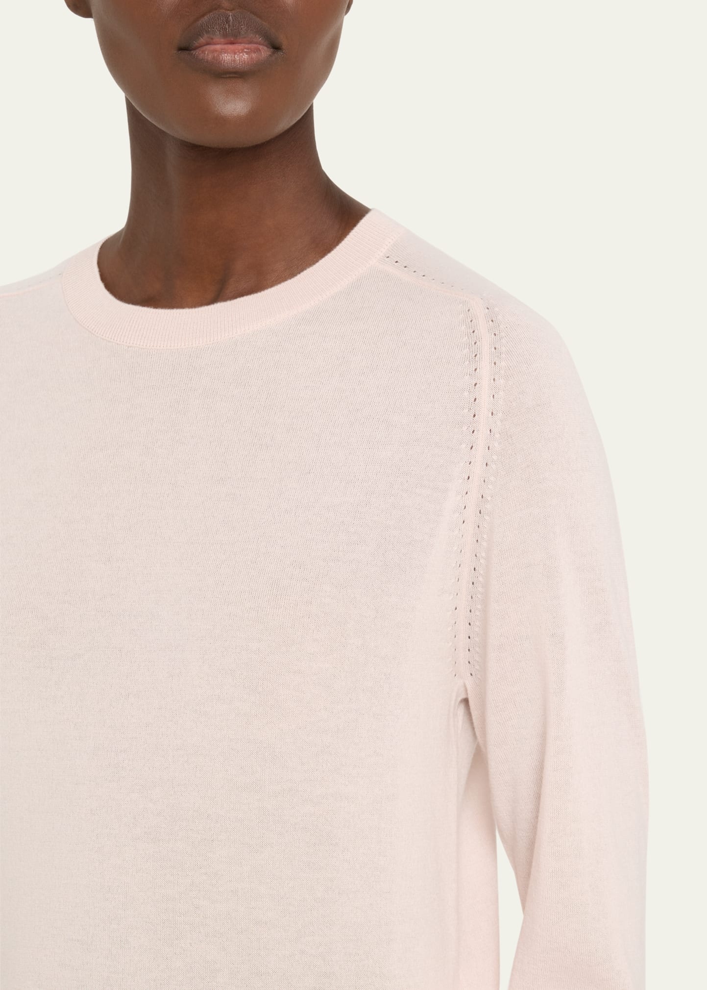 Girocollo Manica Neo Piuma Cashmere Sweater - 5