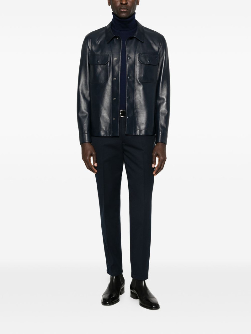 TOM FORD pocket leather jacket outlook