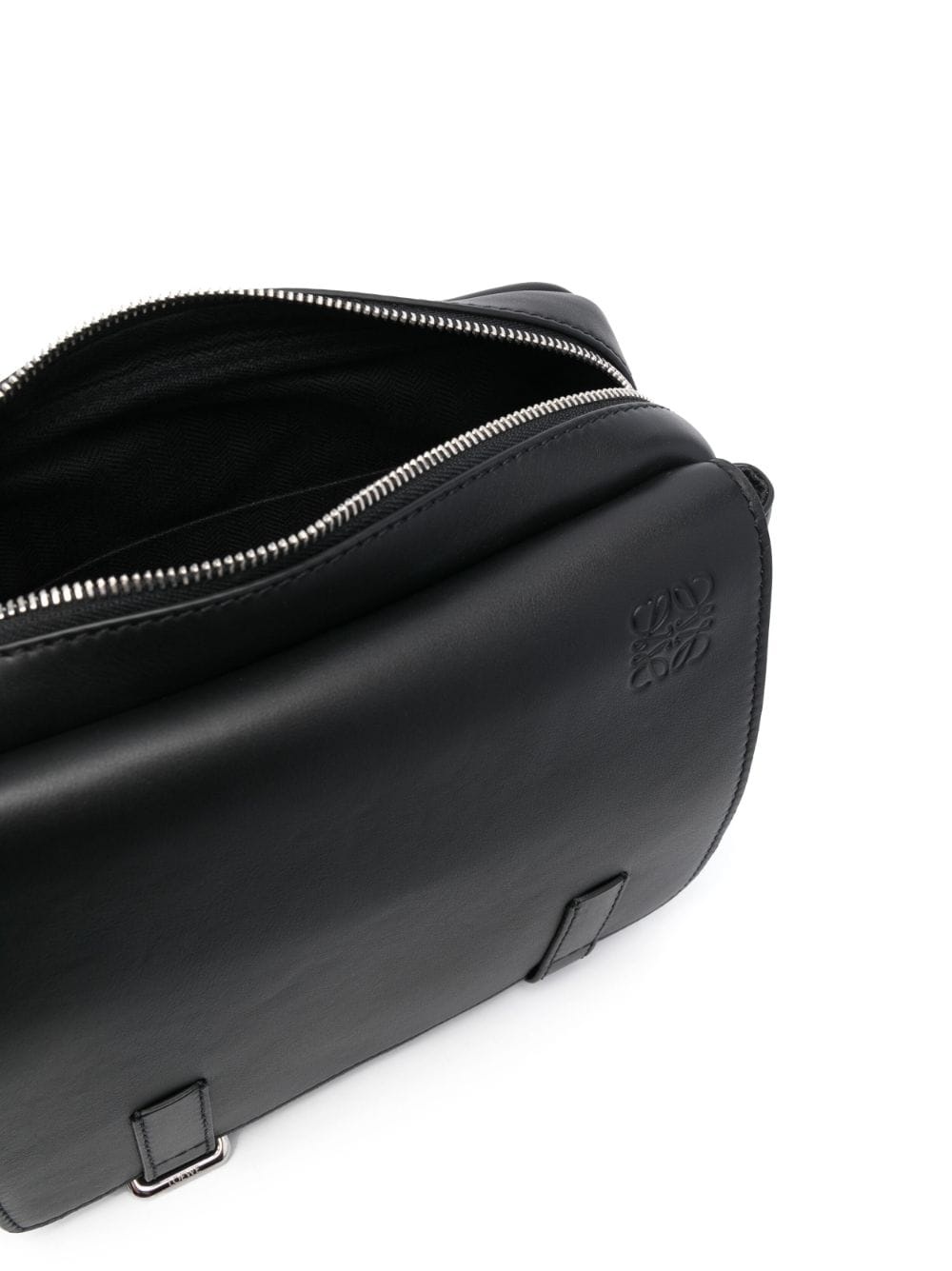 small Military leather messenger bag - 5