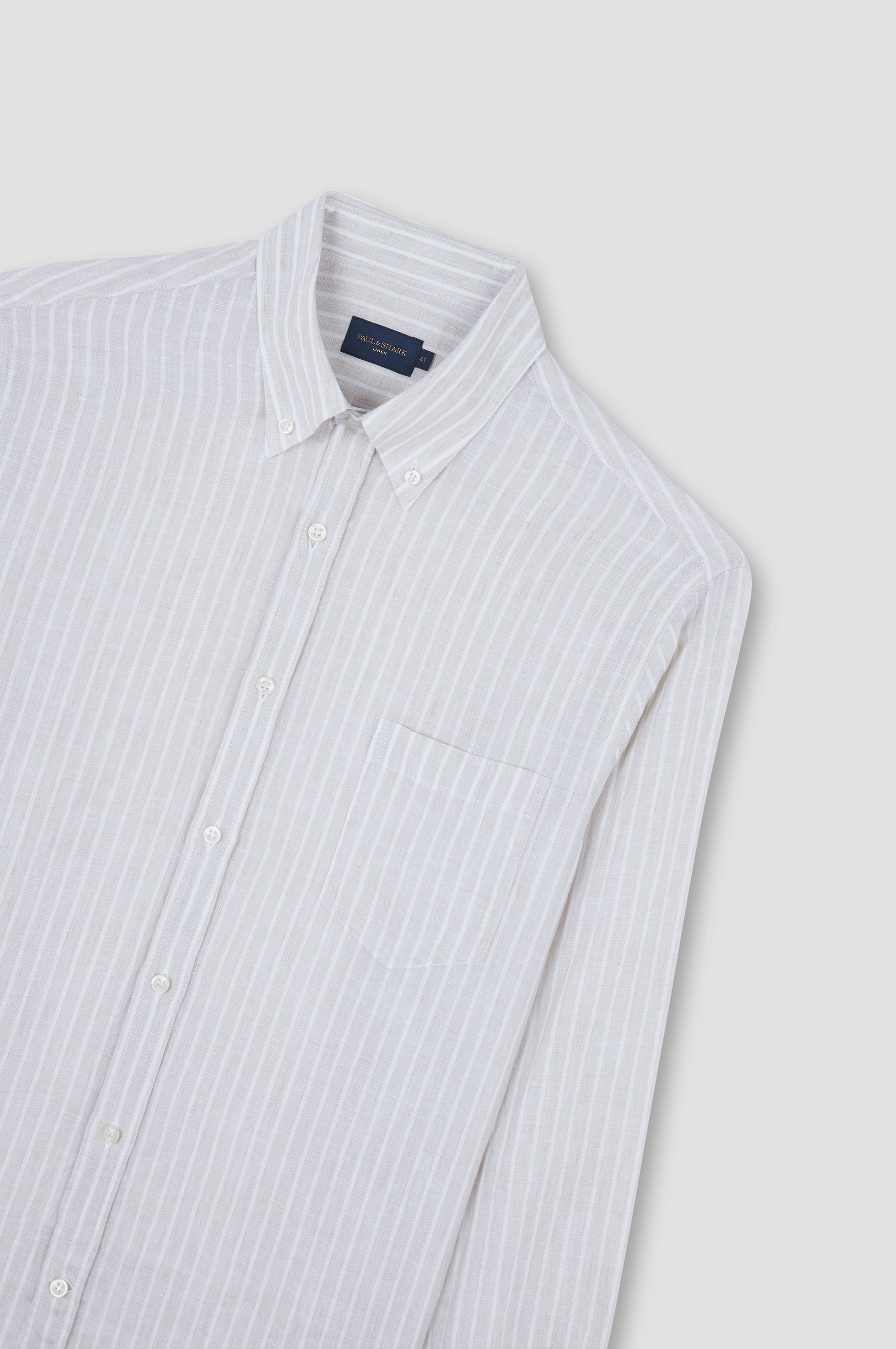 STRIPED LINEN SHIRT - 5