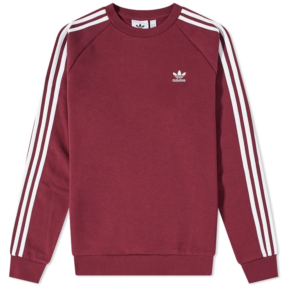 Adidas 3 Stripe Crew Sweat - 1