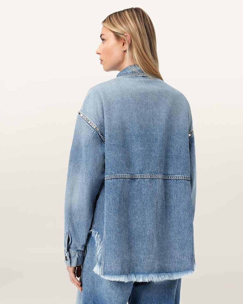 HETTIE OVERSIZED STUD SHACKET 5