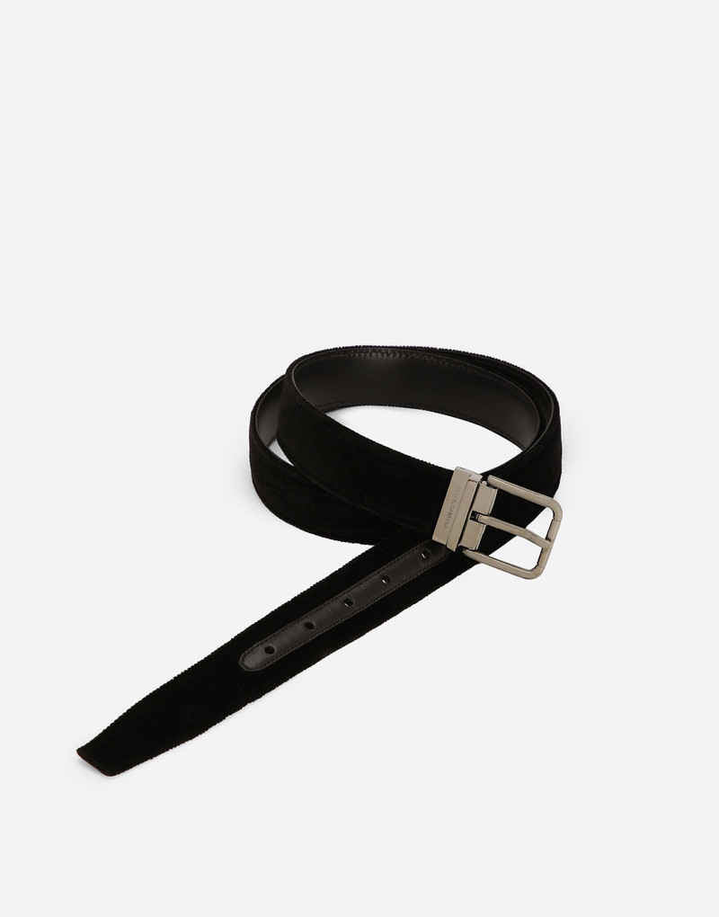 Dolce & Gabbana Cotton velvet belt outlook