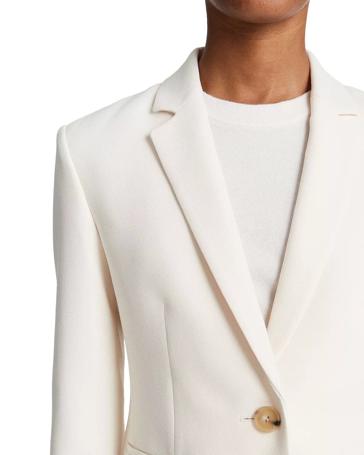 Shrunken One Button Blazer - 5