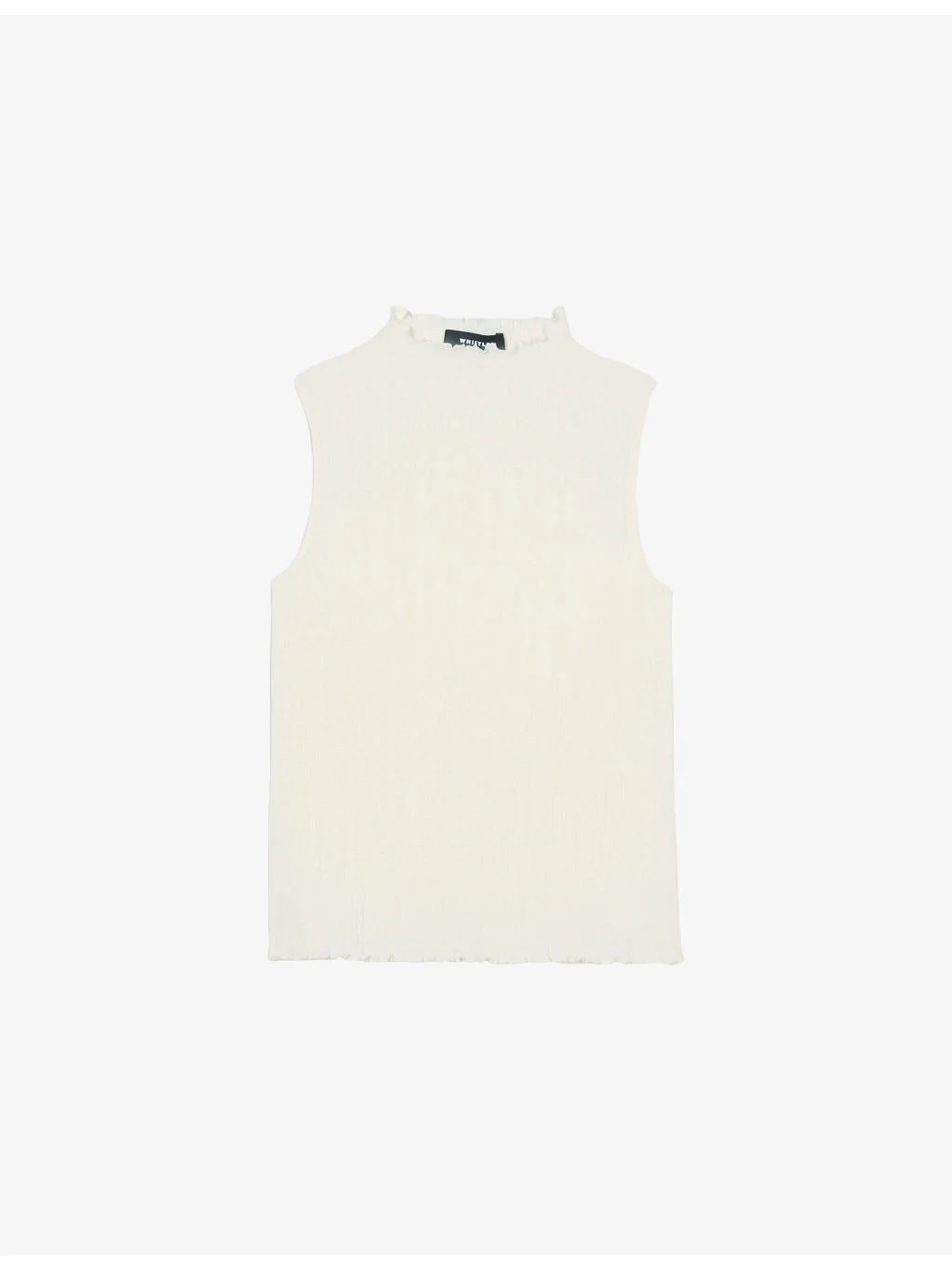 Textured Sleeveless Cotton-Blend Top - 1