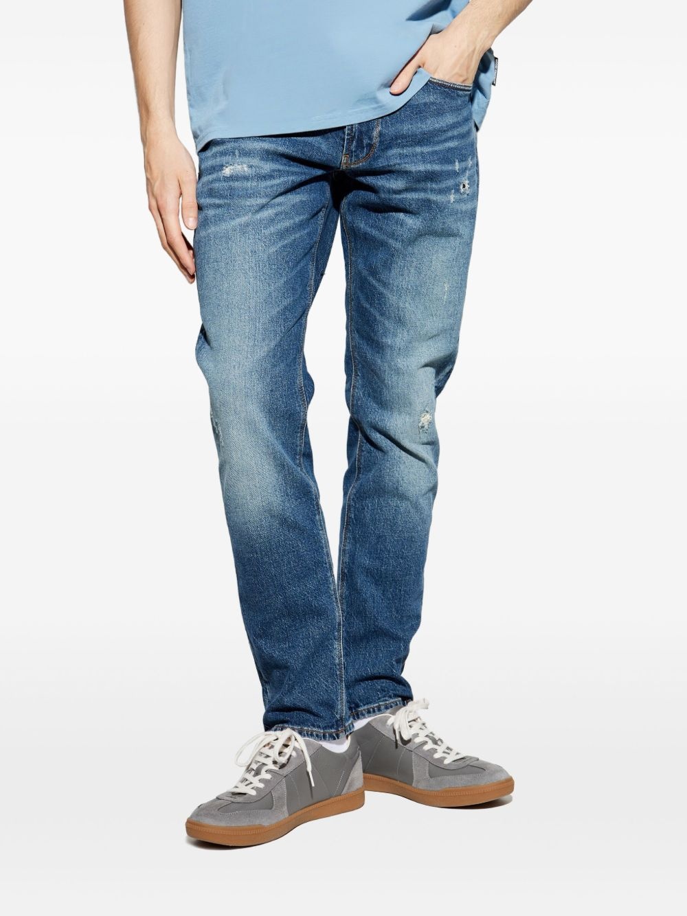 distressed-effect jeans - 3