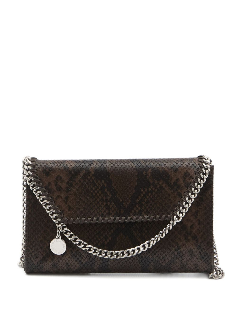 snakeskin chain shoulder bag 1