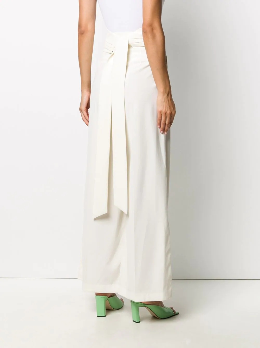 high-waisted wide-leg trousers - 4