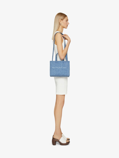 Givenchy SMALL G-TOTE SHOPPING BAG IN DENIM outlook