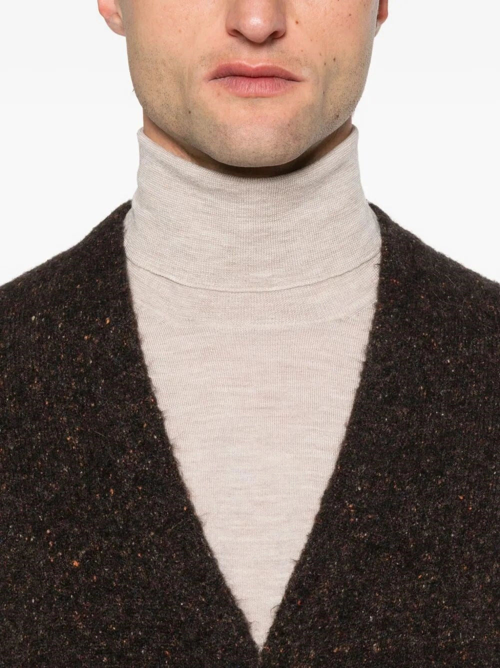 Brunello Cucinelli Men Turtle-Neck Fine Gauge Sweater - 4
