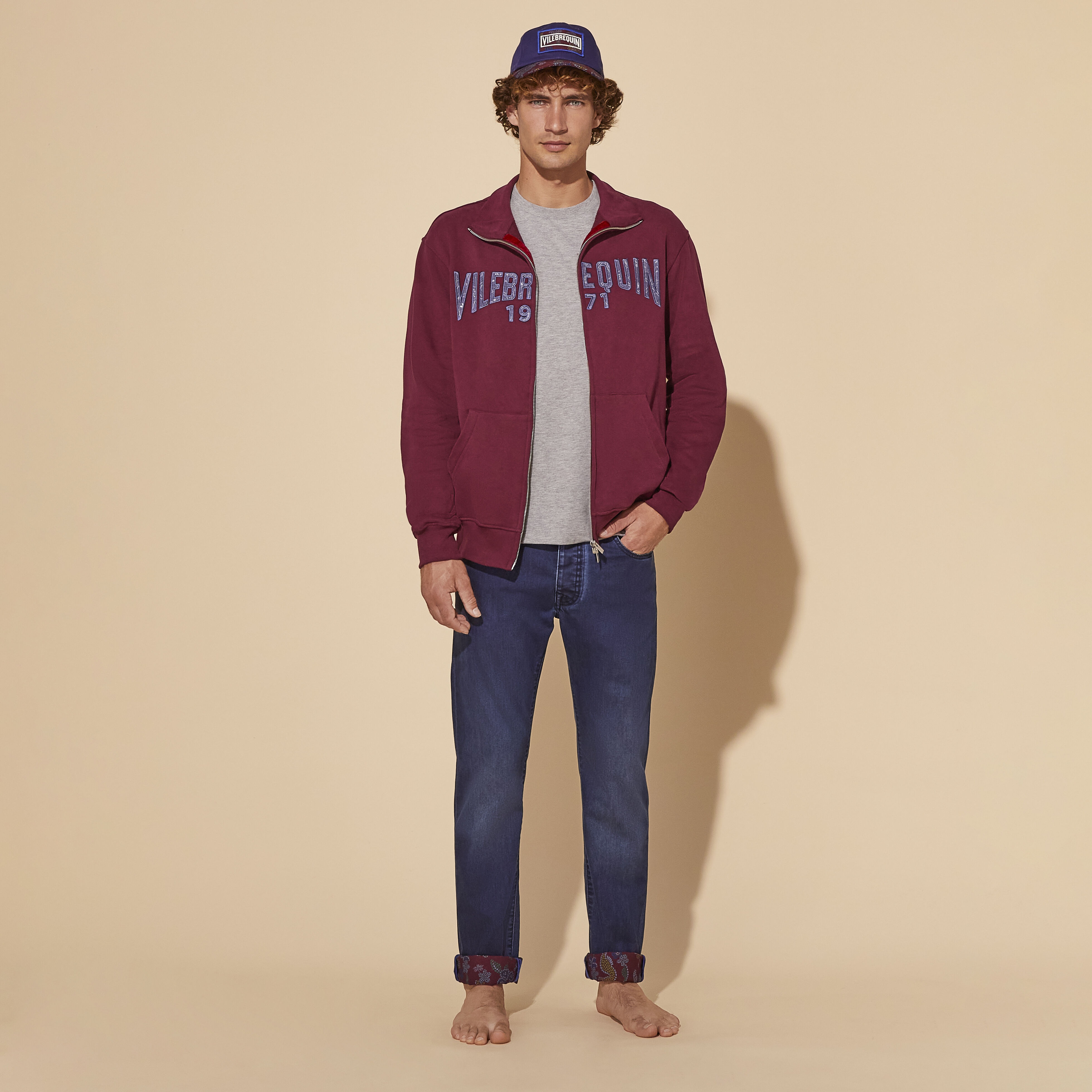 Men 5-Pockets Denim Pants Mosaïque - 5