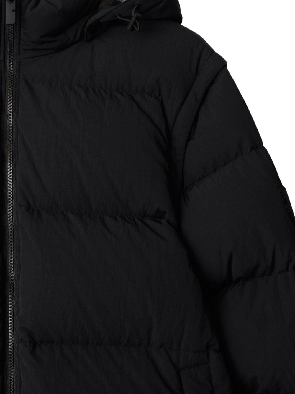 detachable-sleeve padded jacket - 5