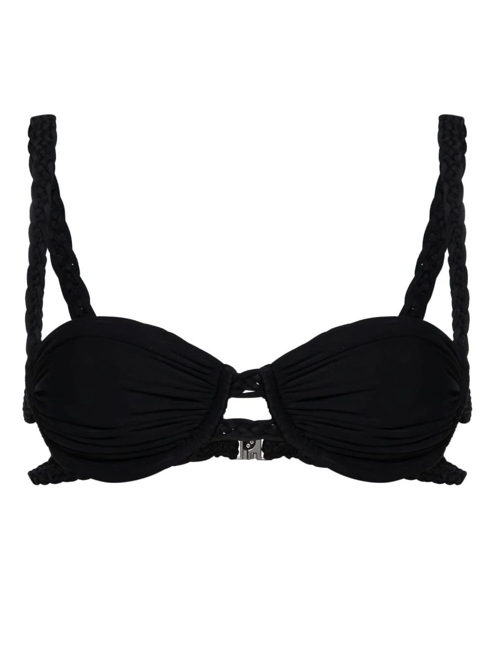 braided-straps bikini top - 1
