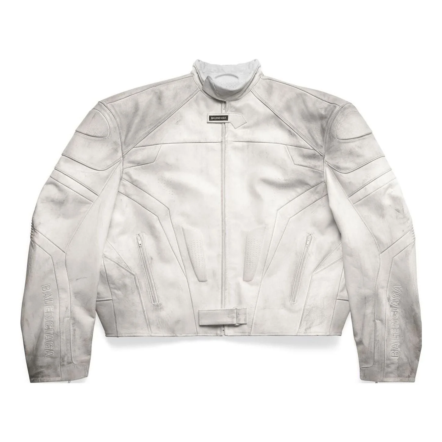 Balenciaga Biker Jacket Oversized 'White' 744983TOS149012 - 1