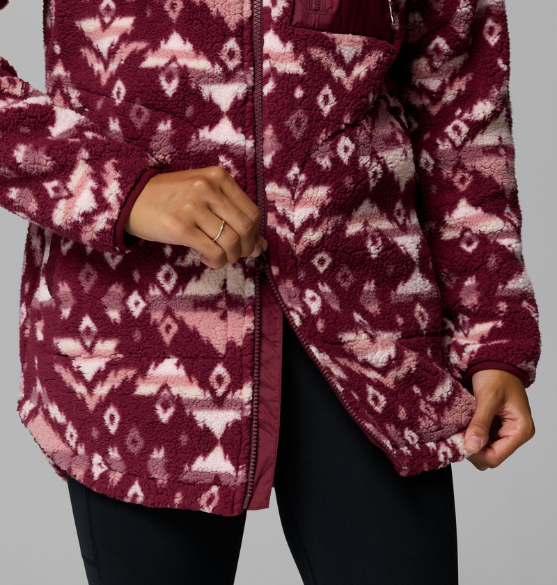 Women's Winter Warmth Printed Full Zip Hoodie 7