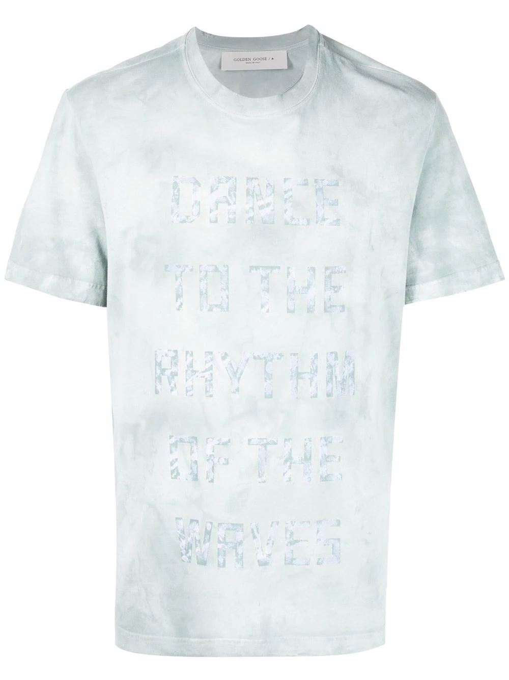 graphic-print destroyed T-shirt - 1