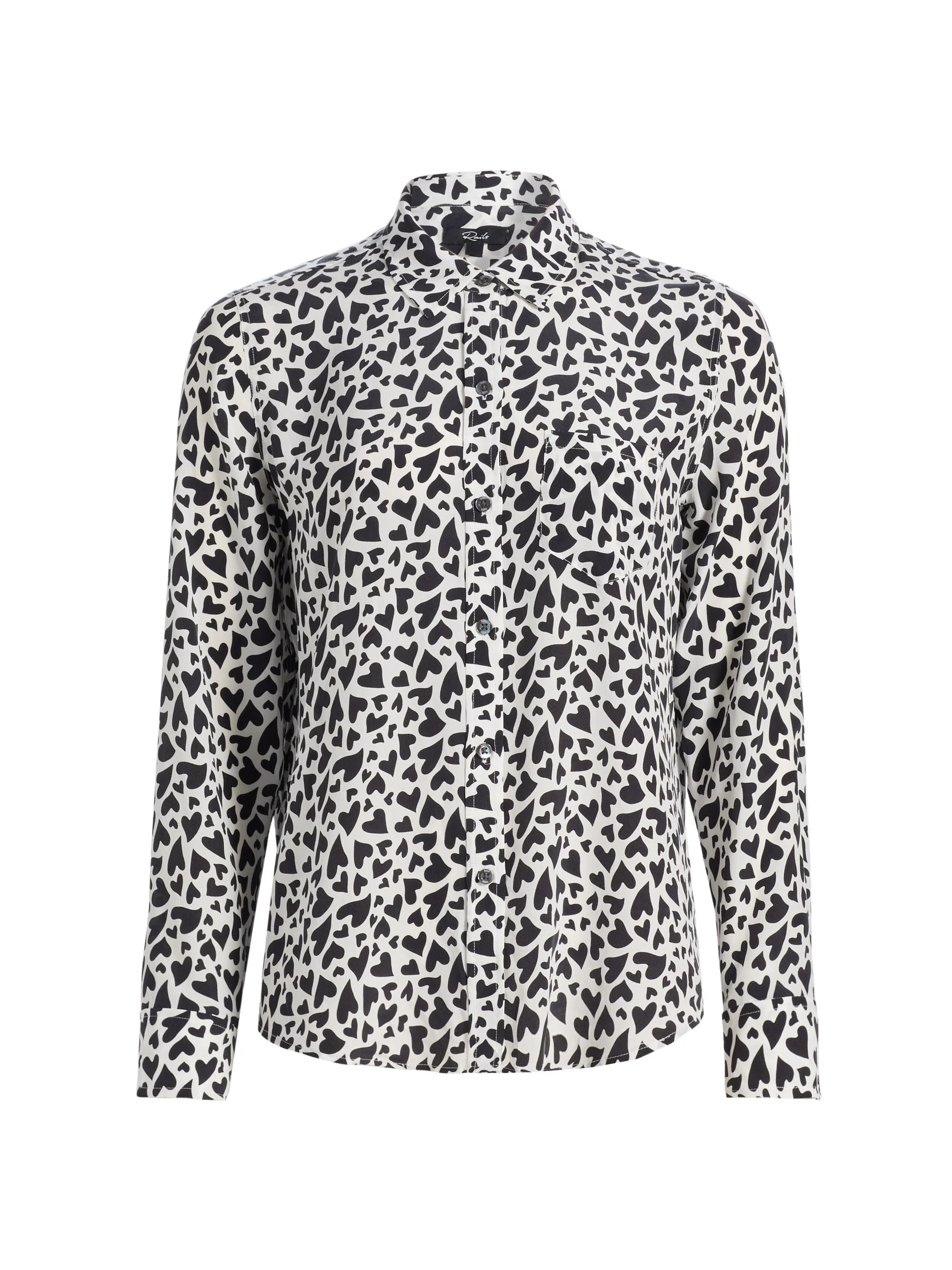 Women's Kathryn Heart-Print Top - Ivory Amore - 1