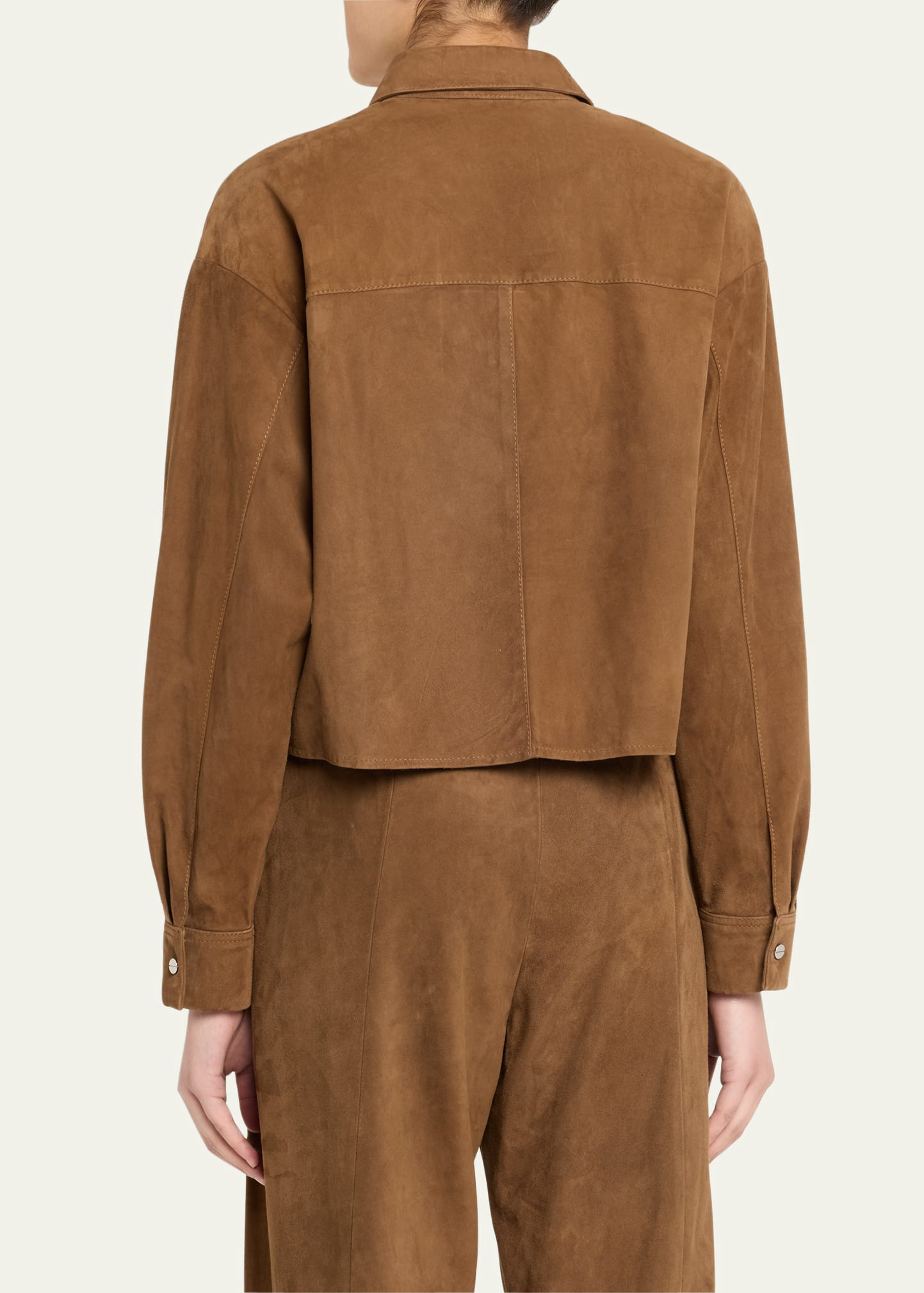 Little Big Joe Suede Button-Front Shirt - 3