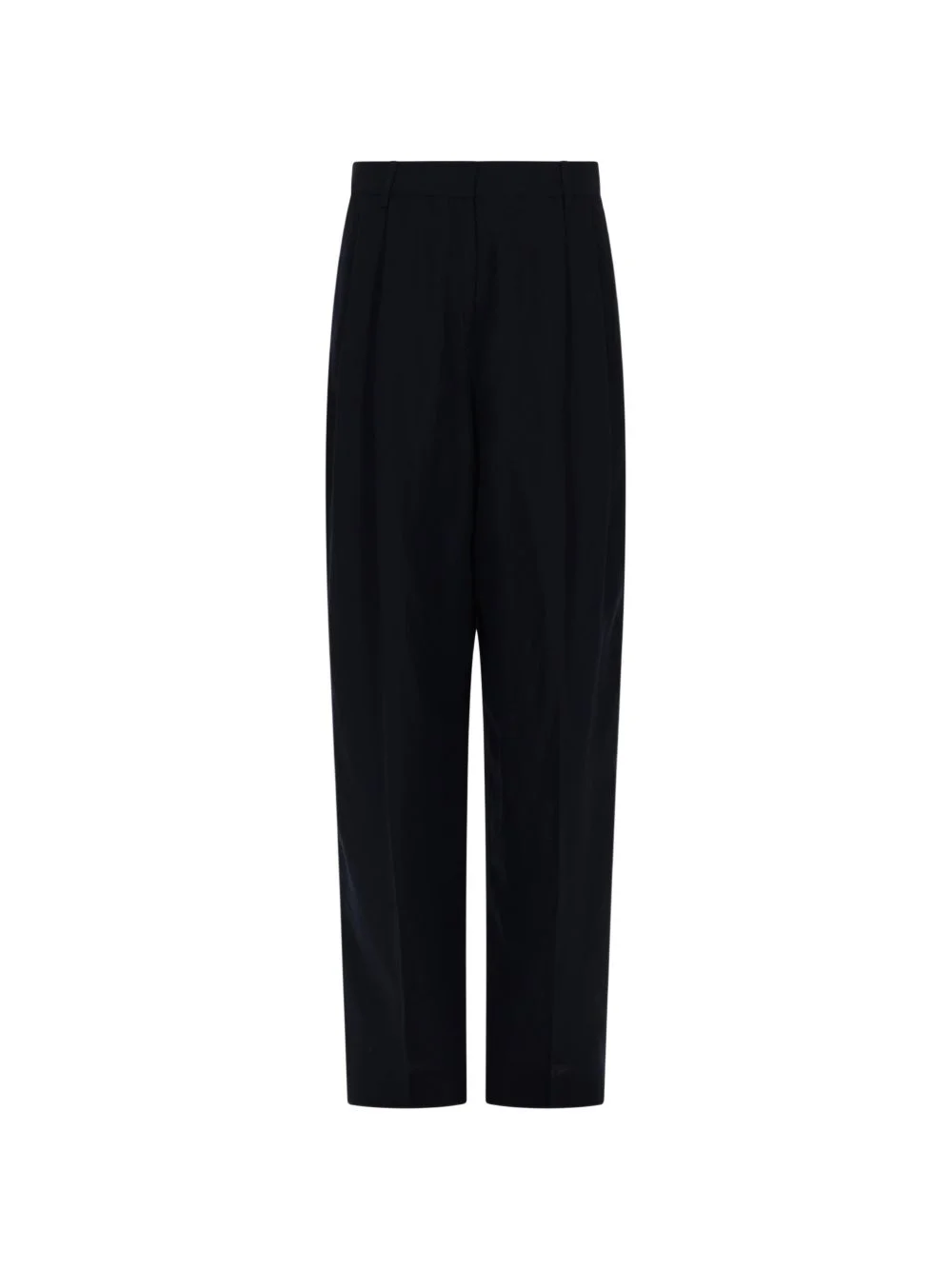 pleated straight-leg trousers - 1