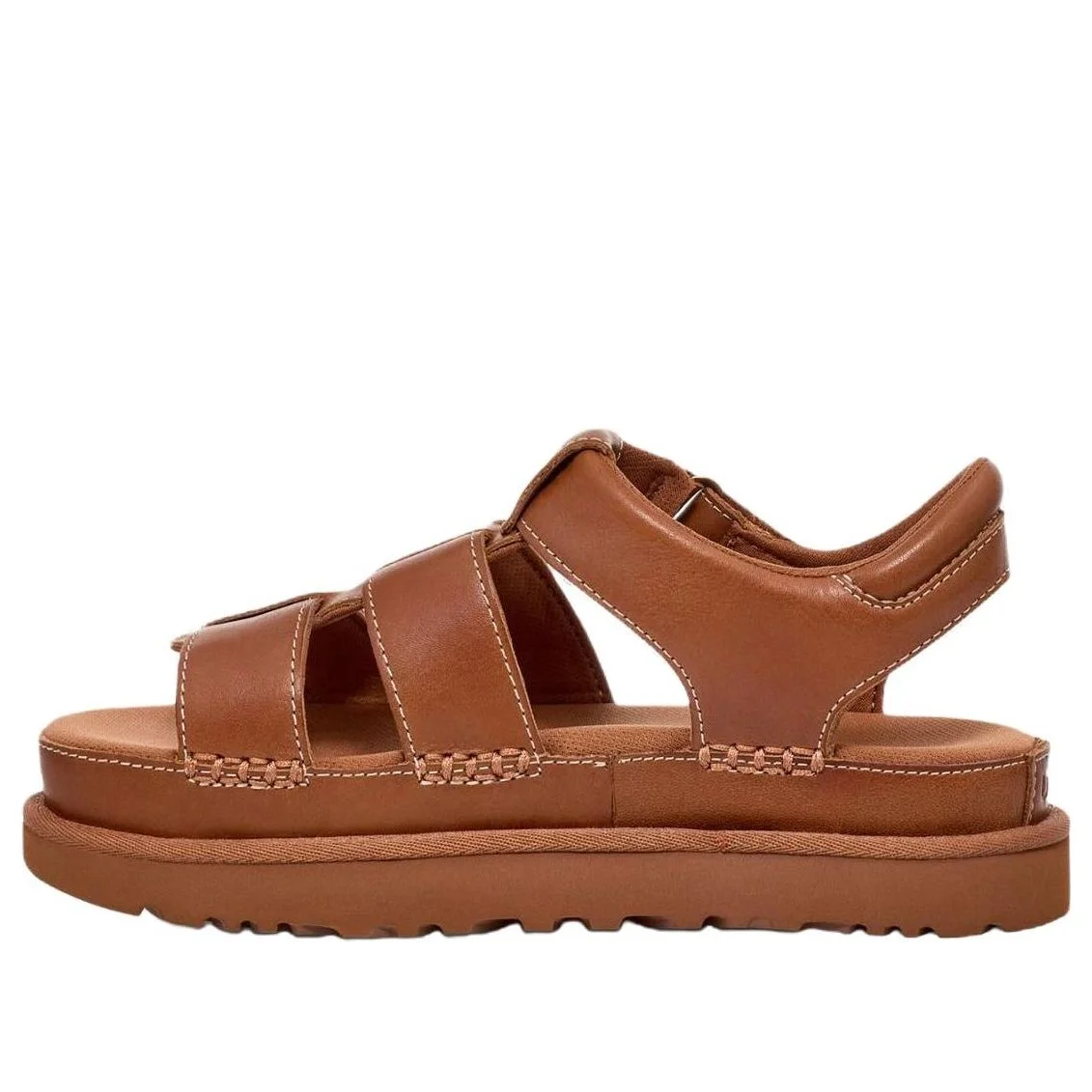 (WMNS) UGG Goldenstar Strap Platform Sandal 'Tan' 1154650TAN - 1