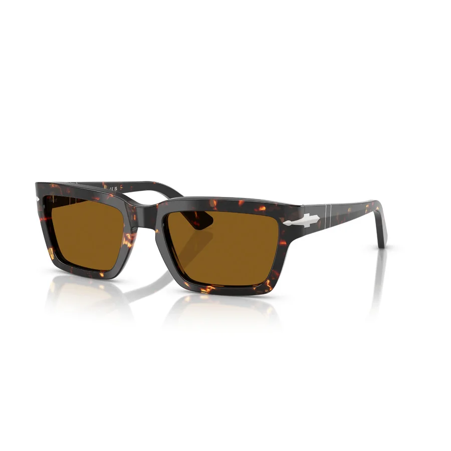 Persol Brown Rectangular Men's Sunglasses PO3363S 985/33 57 - 1