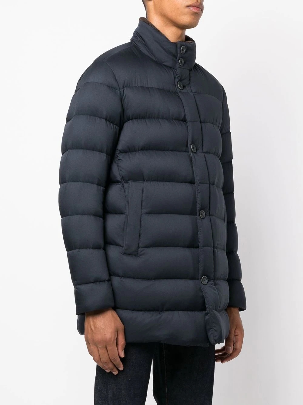 padded goose down jacket - 3