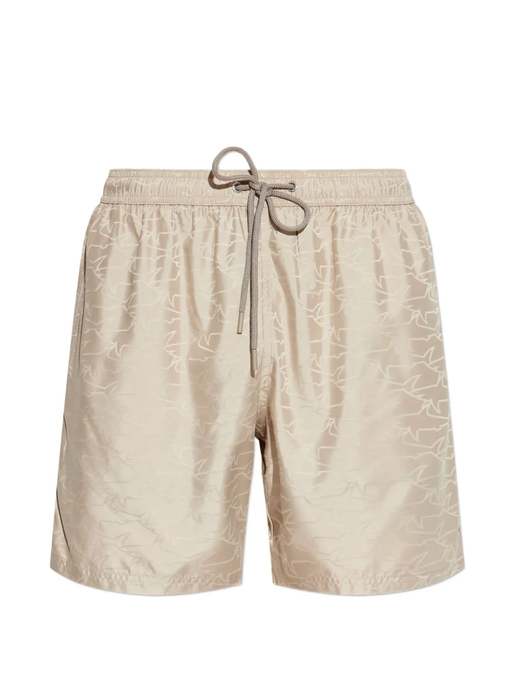 drawstring pattern swim shorts - 1