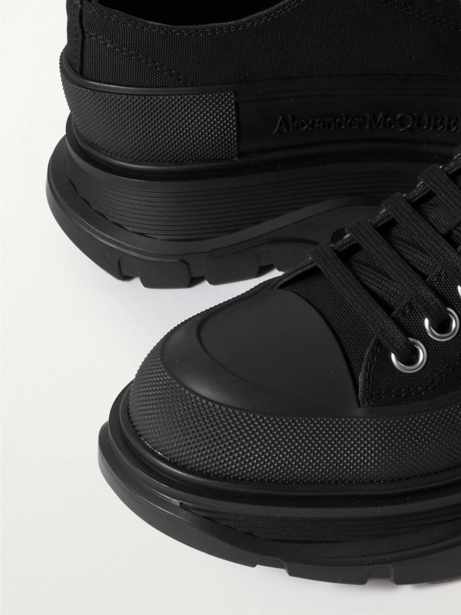 Tread Slick canvas exaggerated-sole sneakers Black - 4