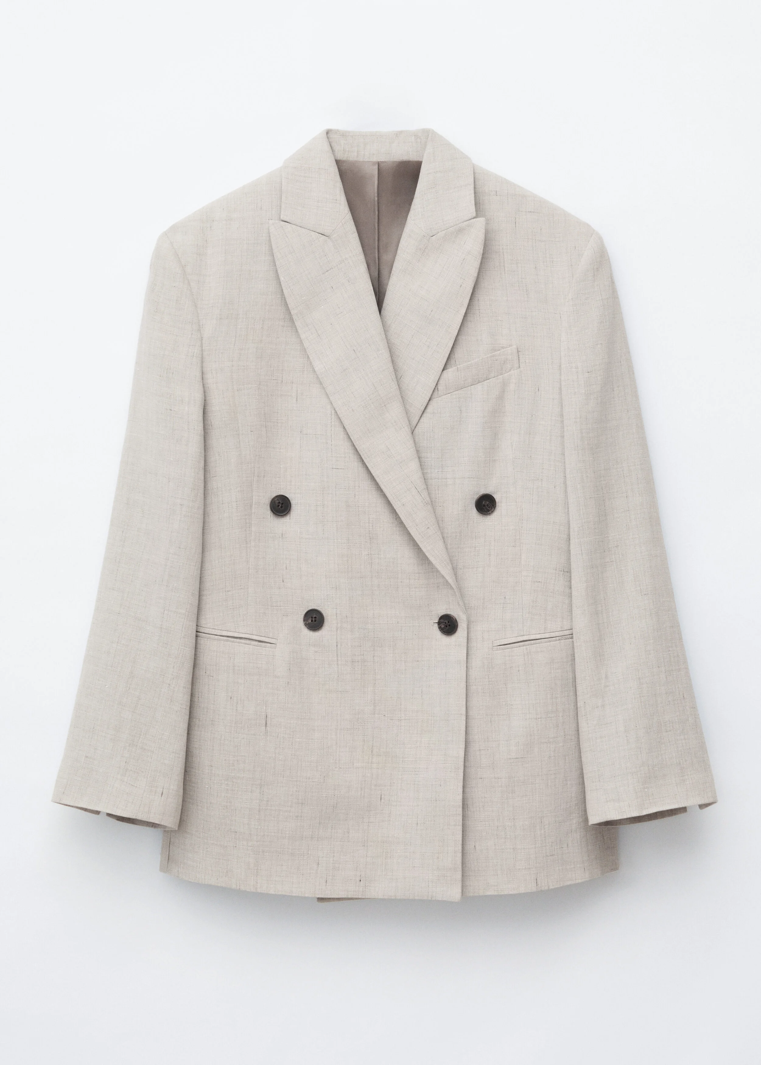 Relaxed Cotton-Linen Blazer - 1