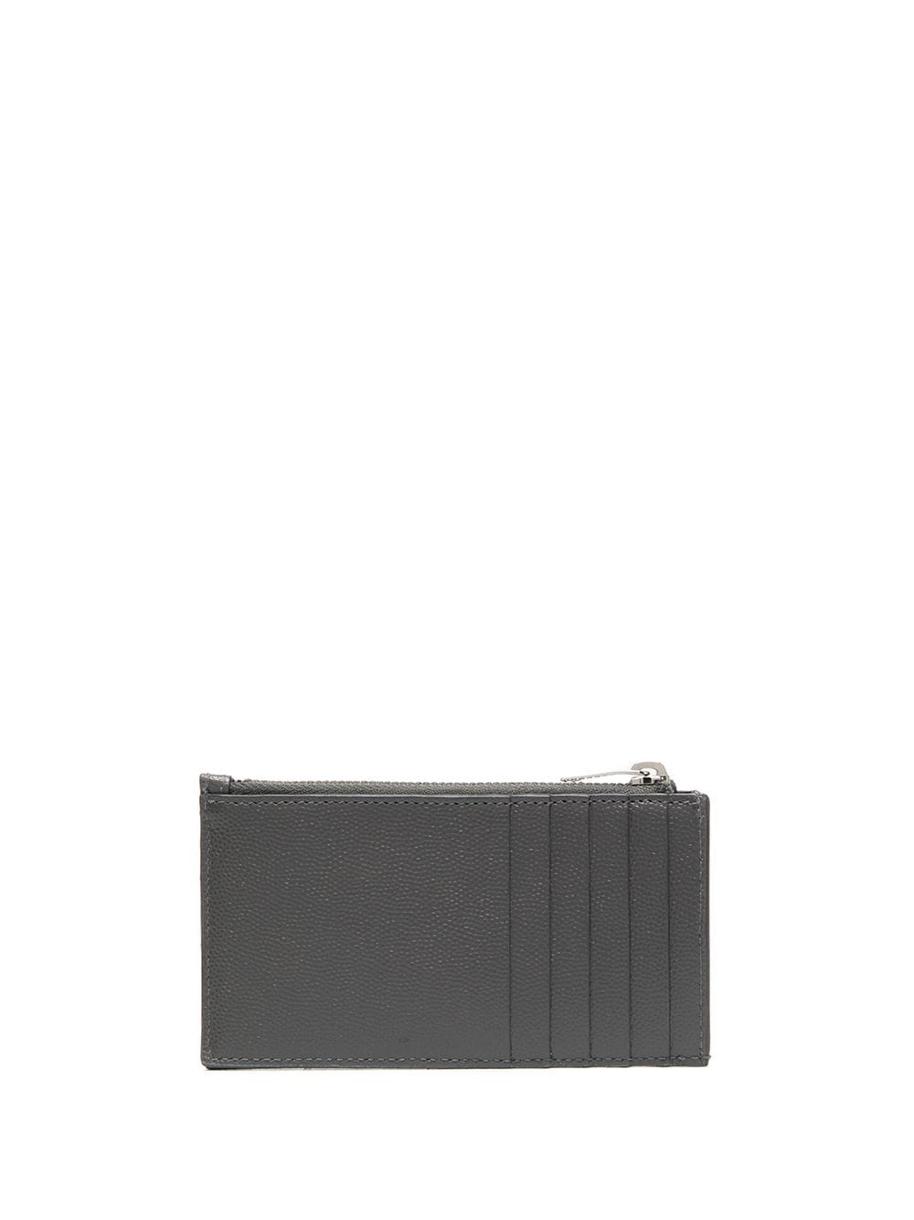 Monogram Fragments zip card case - 2