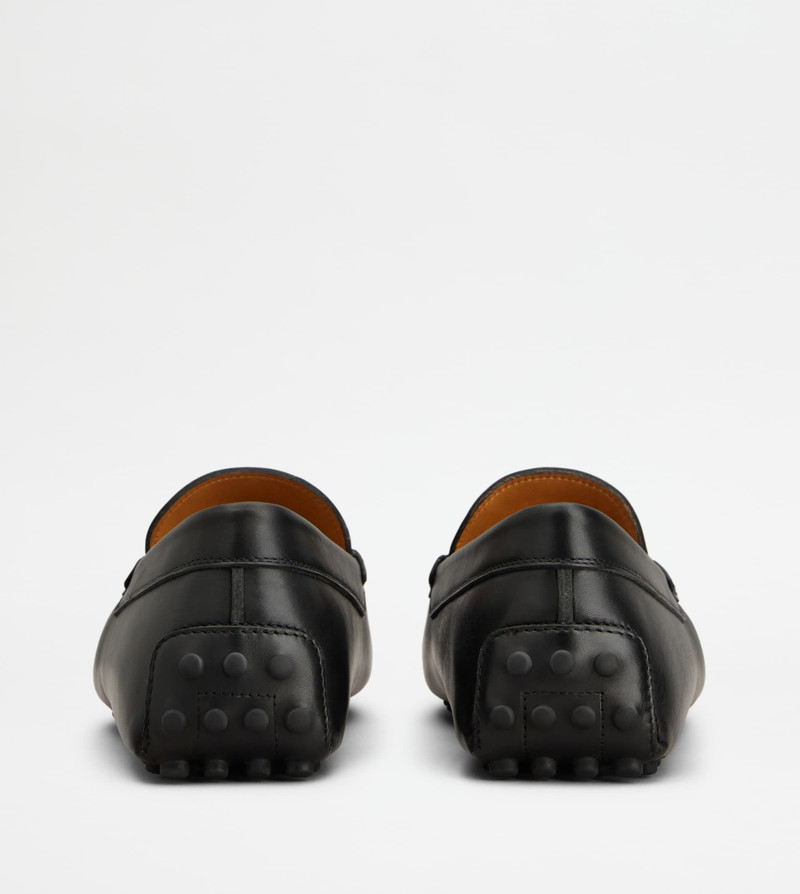 Tod's GOMMINO DRIVING SHOES IN LEATHER - BLACK outlook
