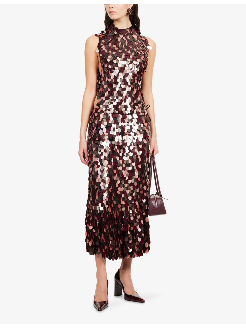 Sprity Embellished Sequin Midi Skirt - 2
