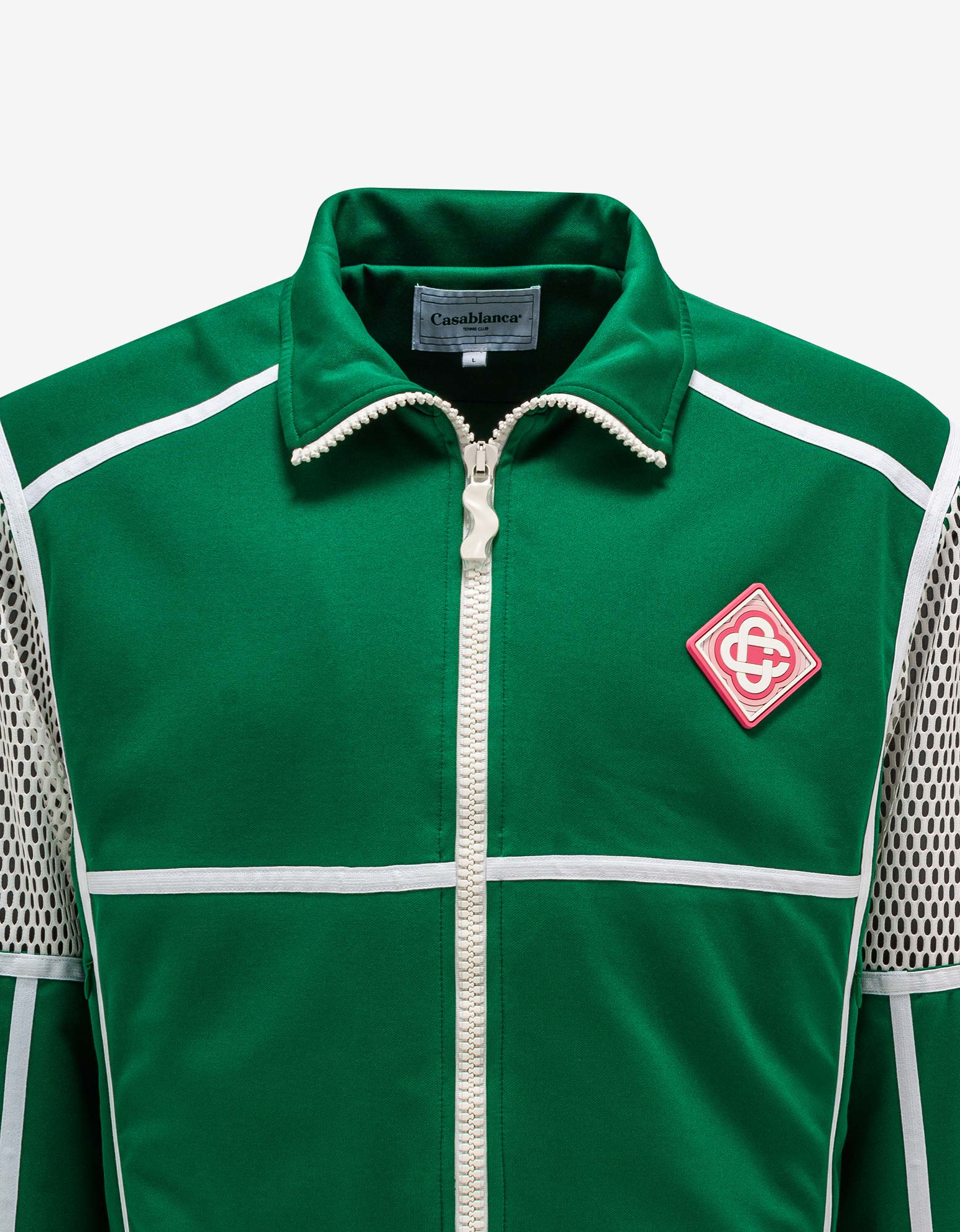 Casablanca Green Interlock Mesh Track Jacket - 3