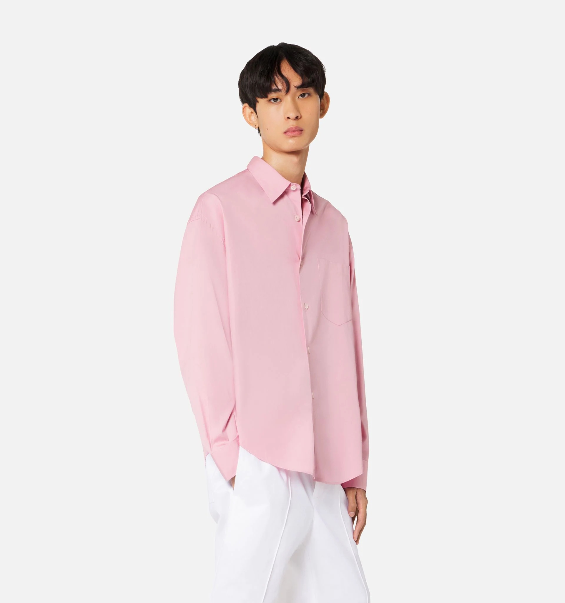 Shirt With Ami Satin Label - 3