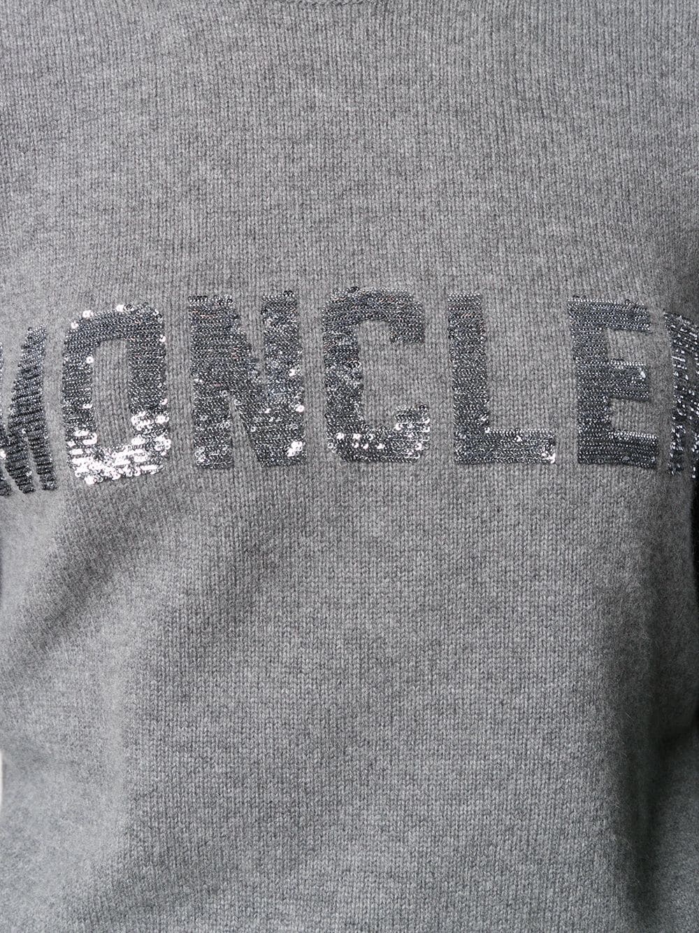 sequined logo jumper - 5