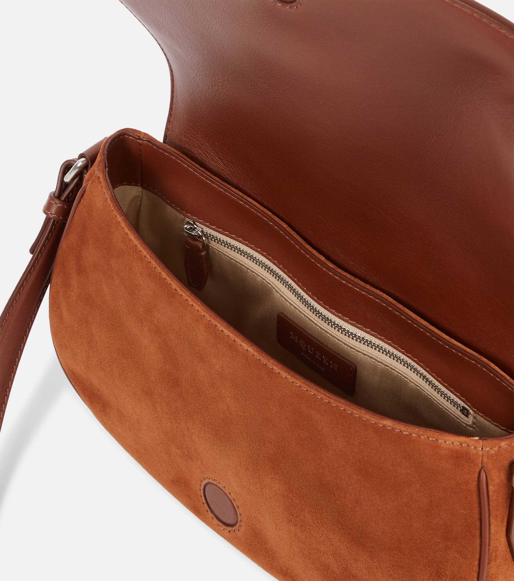 T-Bar Small suede shoulder bag - 3