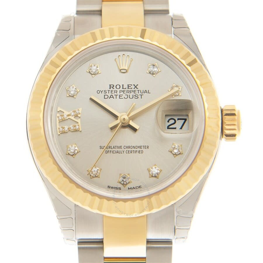 Rolex Lady Datejust Automatic Chronometer Diamond Silver Dial Ladies Watch 279173SDRO - 2