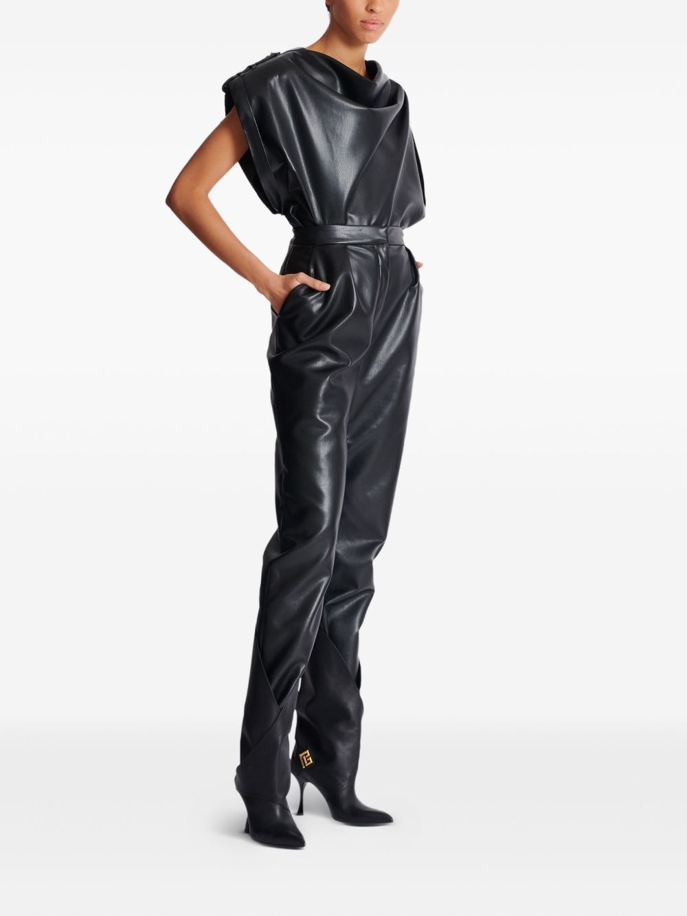 pleat-detailing trousers - 3