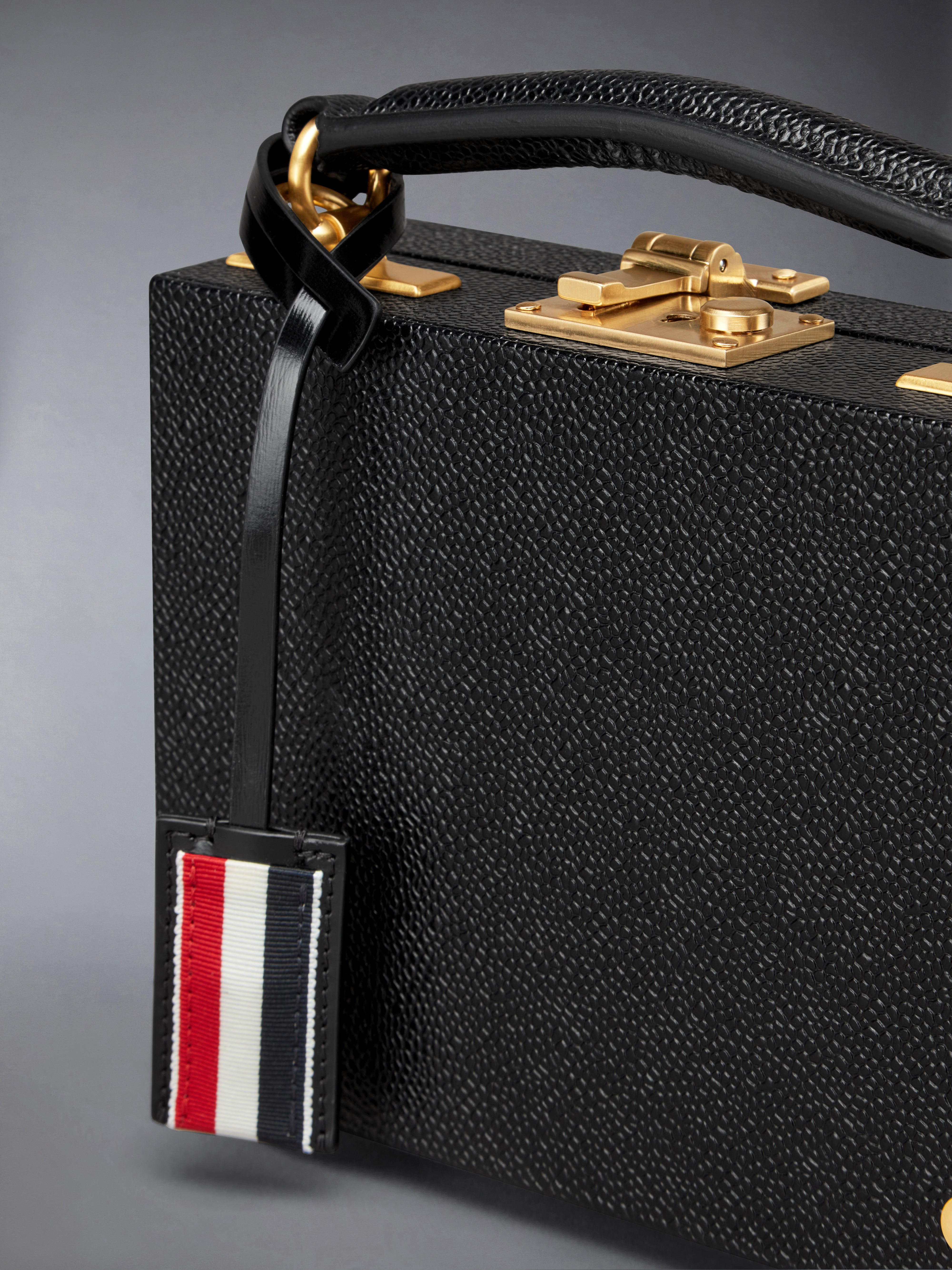 PEBBLE GRAIN MICRO ATTACHE CASE - 6