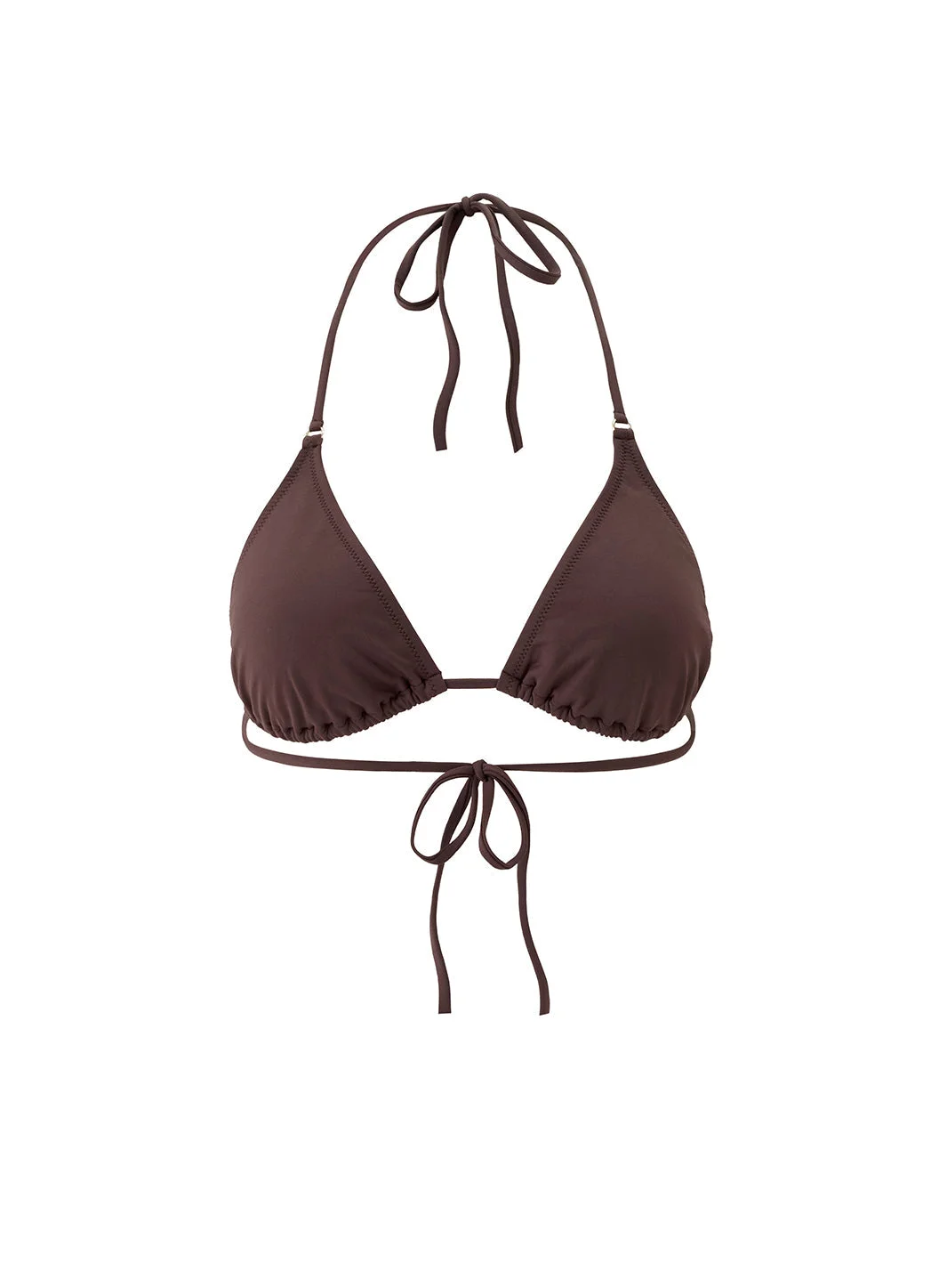 MALIBU BROWN BIKINI TOP - 1