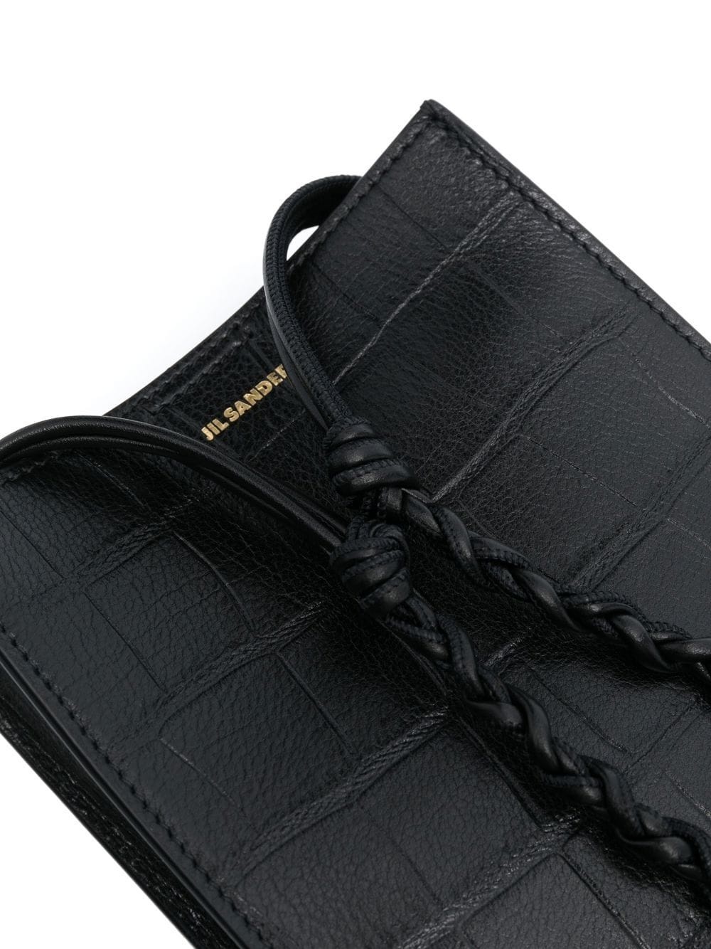 embossed-logo croco shoulder bag - 4