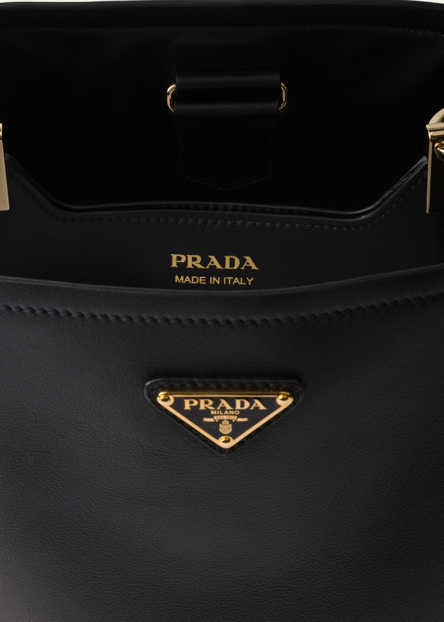 Bucket Leather Shoulder Bag - 3