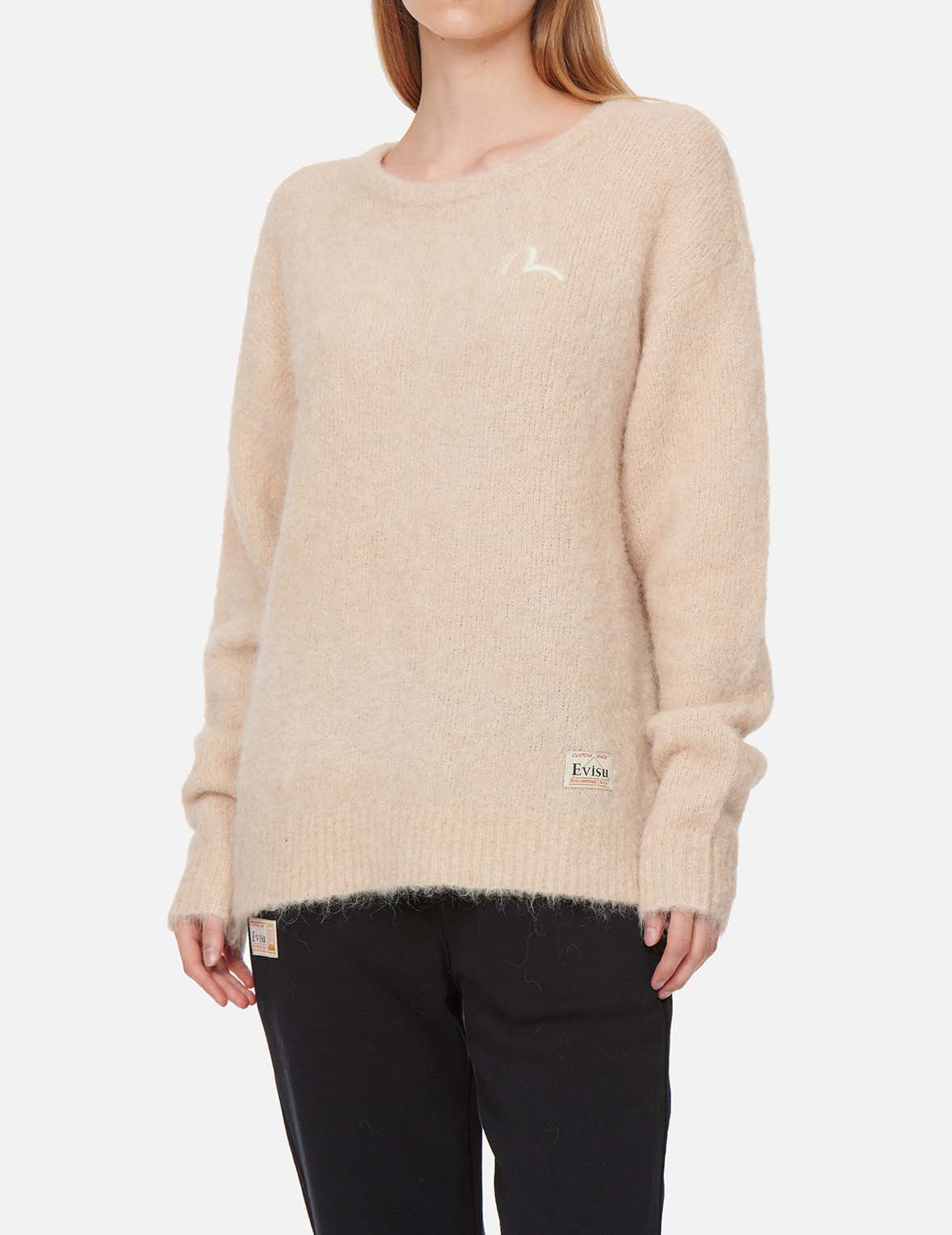 SEAGULL BADGE ALPACA SWEATER - 3