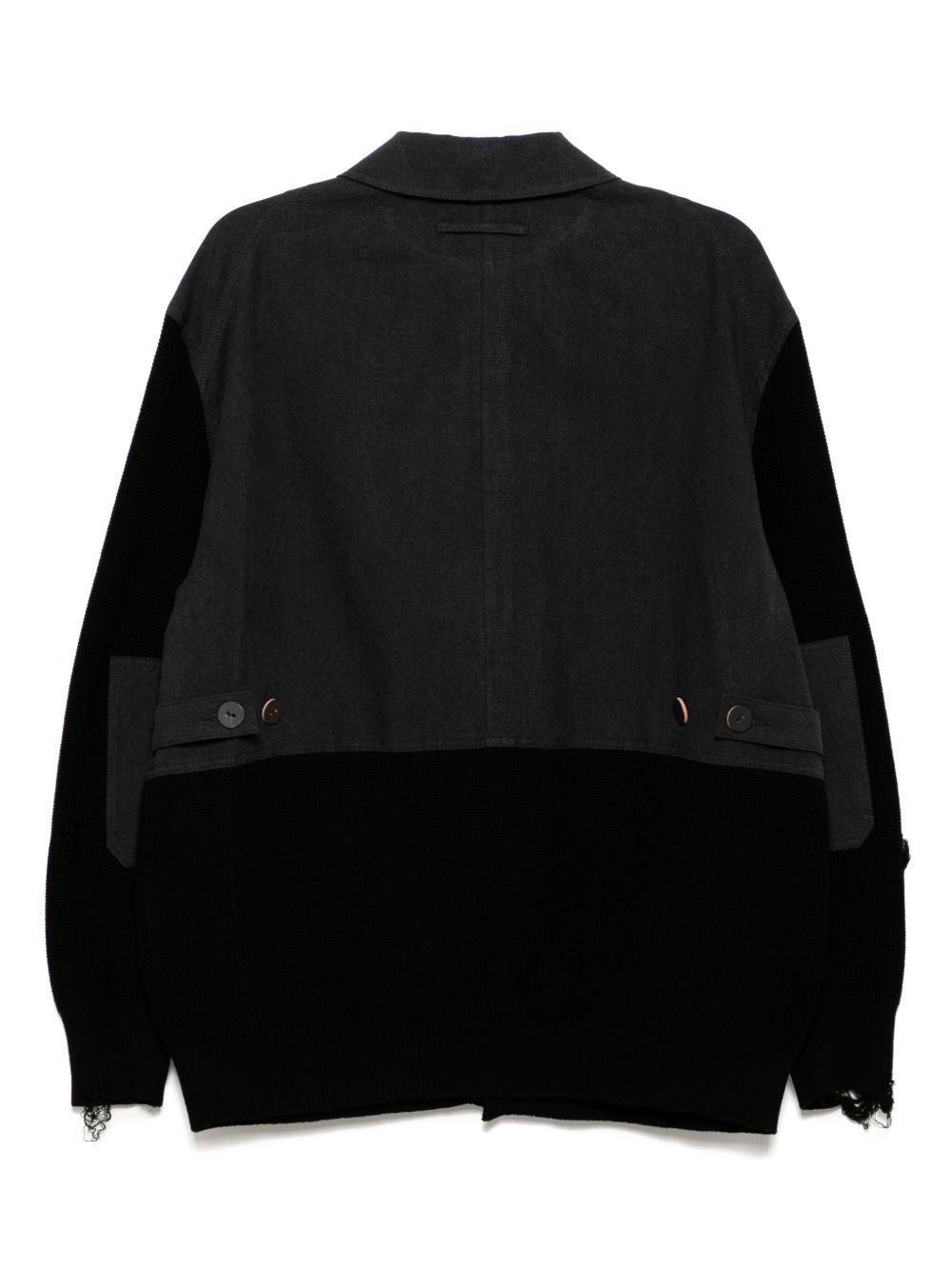panelled shirt jacket - 2