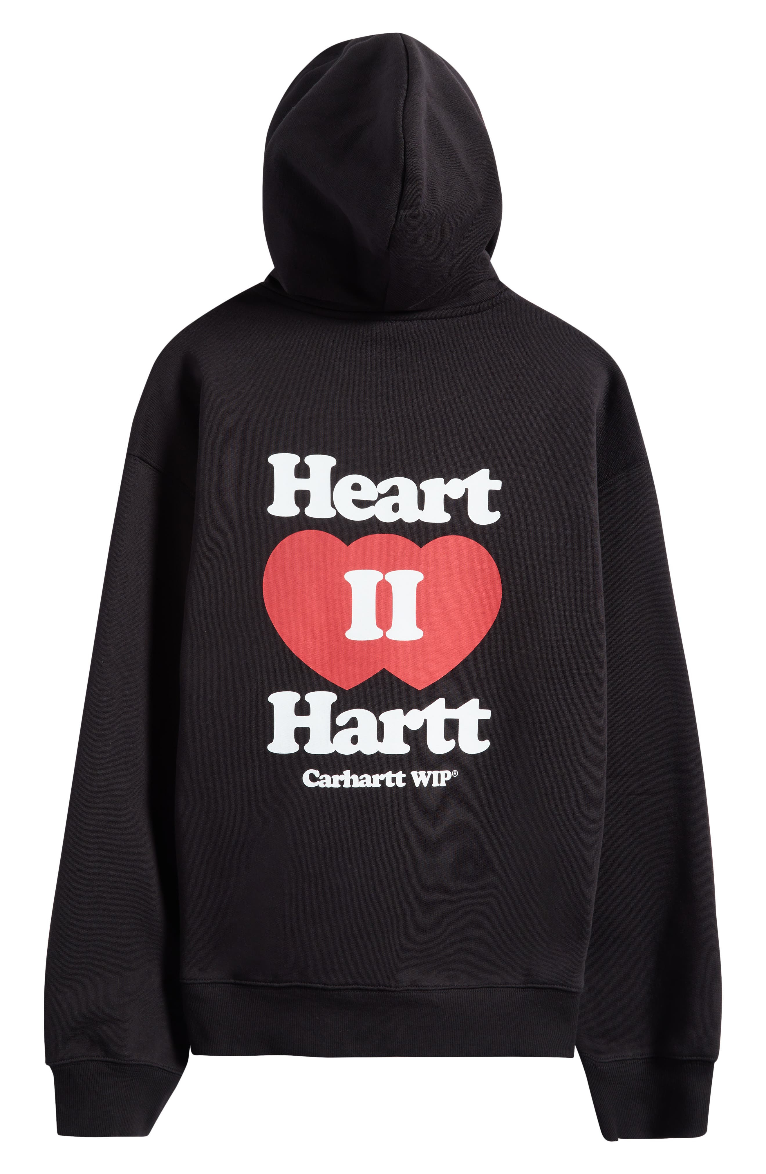 Carhartt Work In Progress Heart II Hartt Zip-Up Graphic Hoodie in Black at Nordstrom - 2