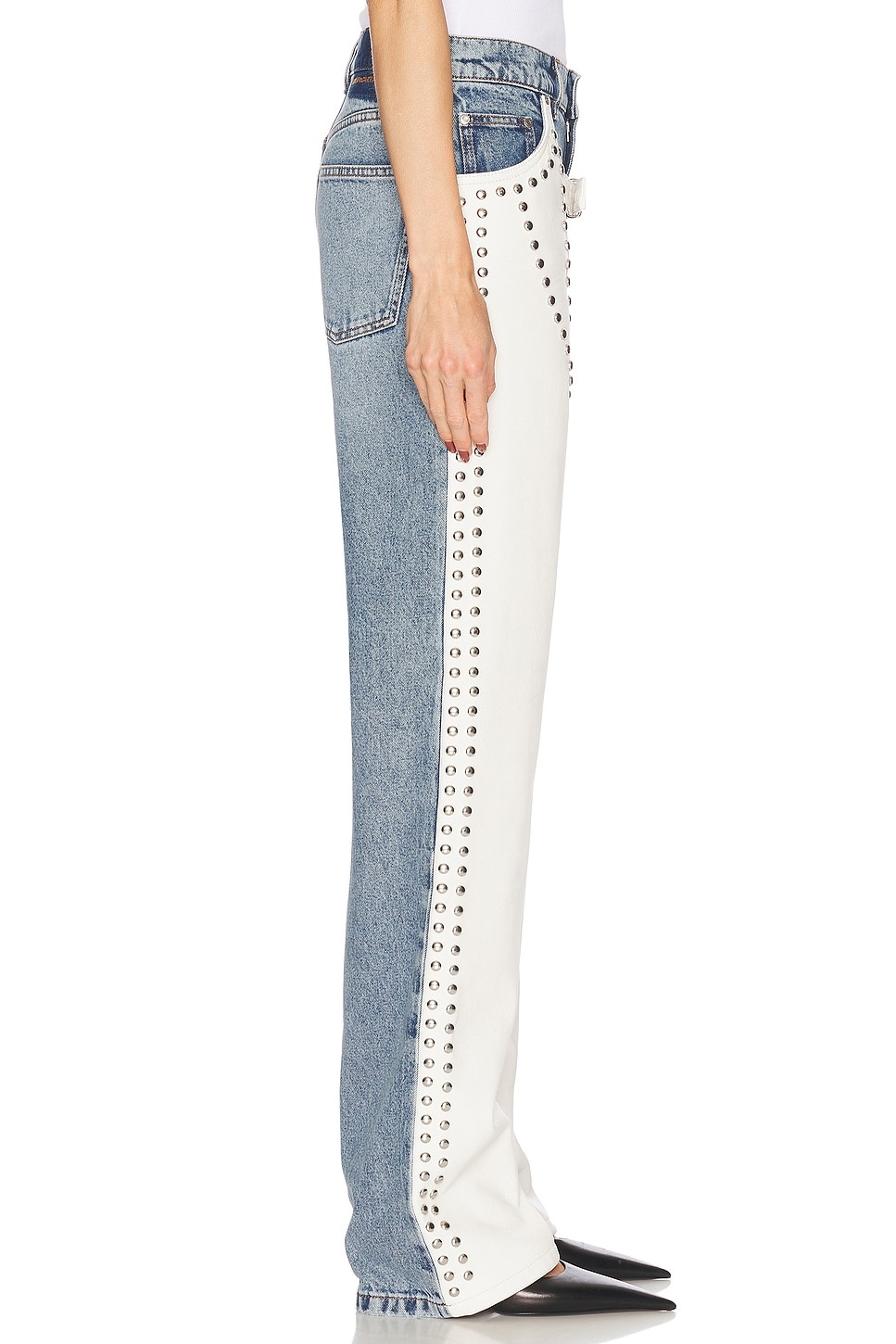 Altermat Denim Studded Straight Leg - 3