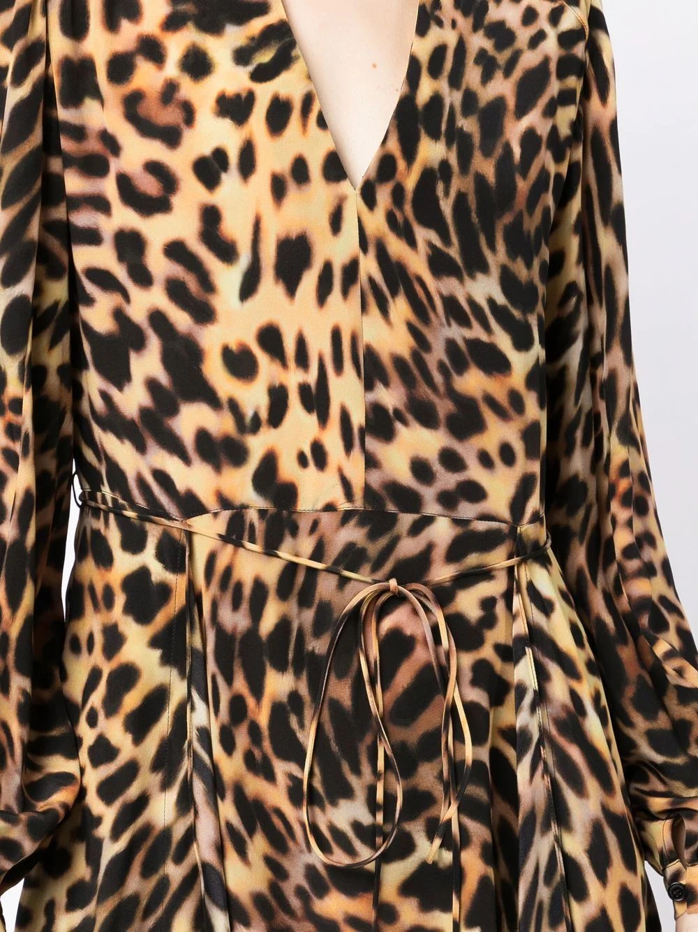 leopard-print midi dress - 5