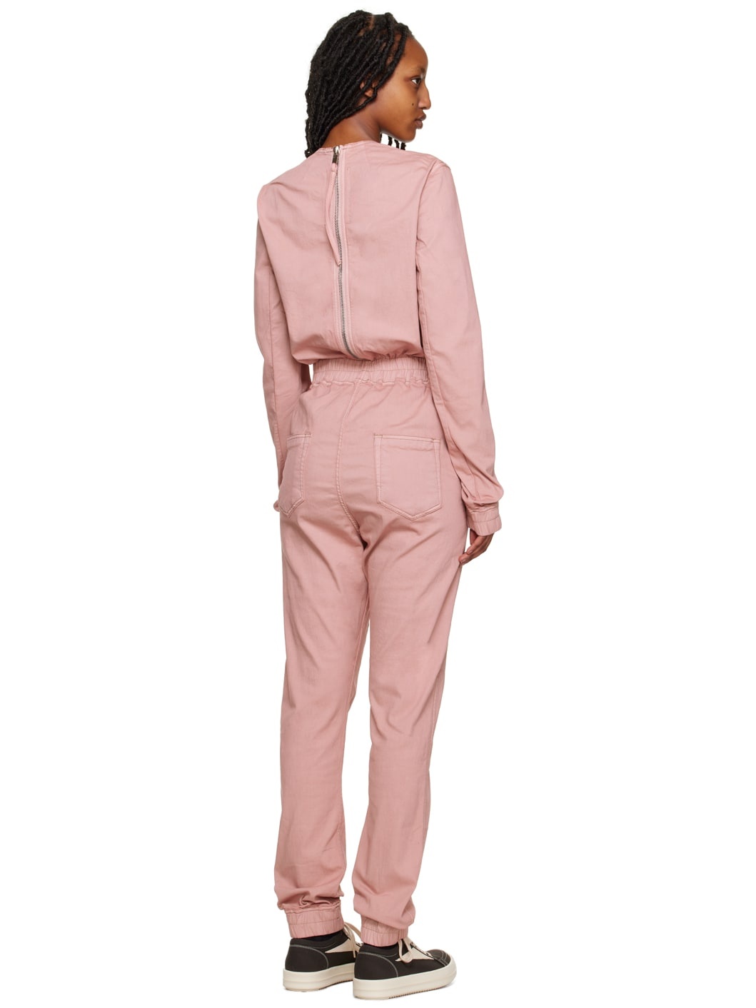 Pink Eclipse Denim Jumpsuit - 3