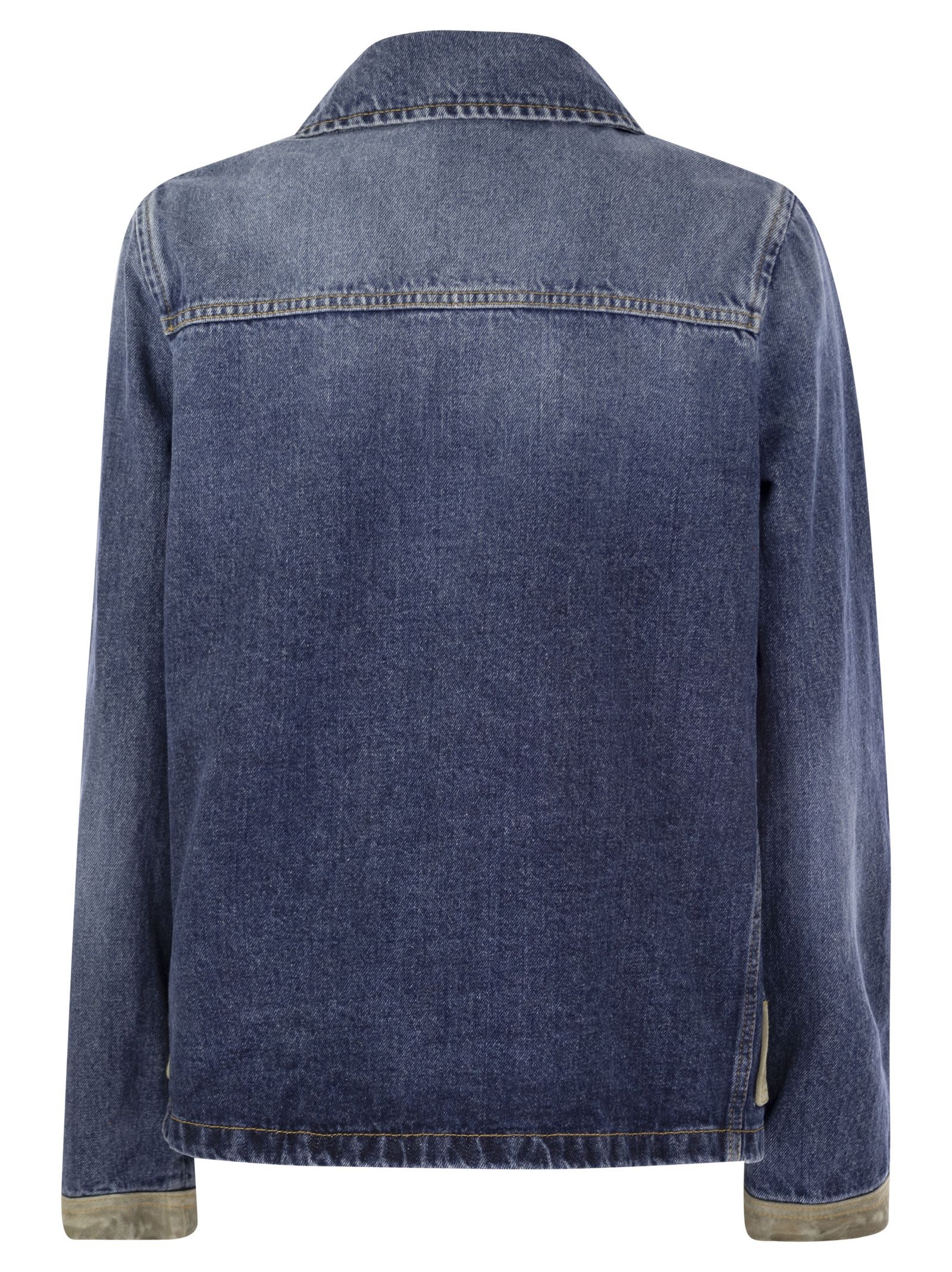 ジャケット Fay SS24 3-hook Denim Jacket (NAW1248425LWBDU007) Other Designers FAY - Fay Women 3-Hook Denim Jacket