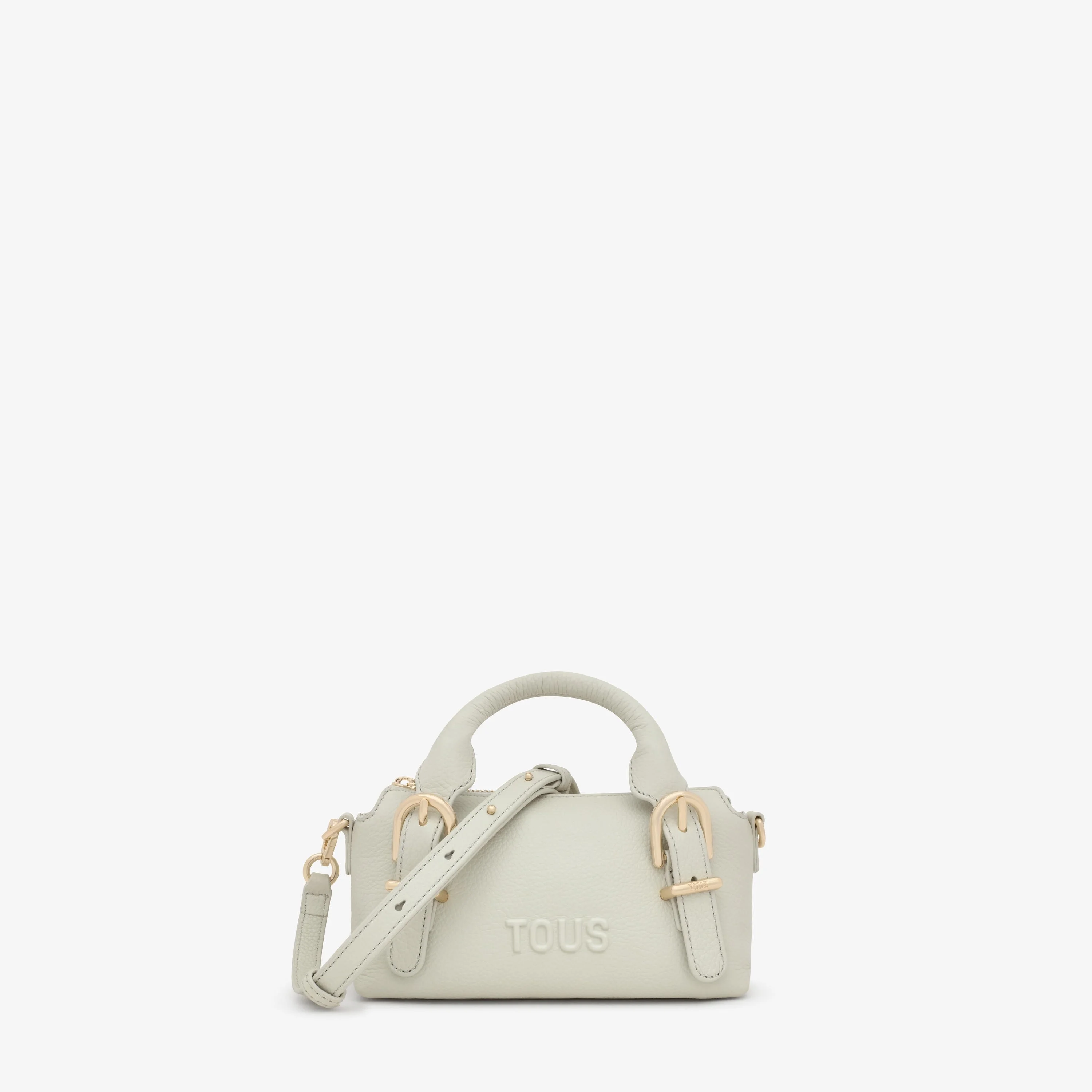 Small olive green leather Bowling bag TOUS Buckles - 1